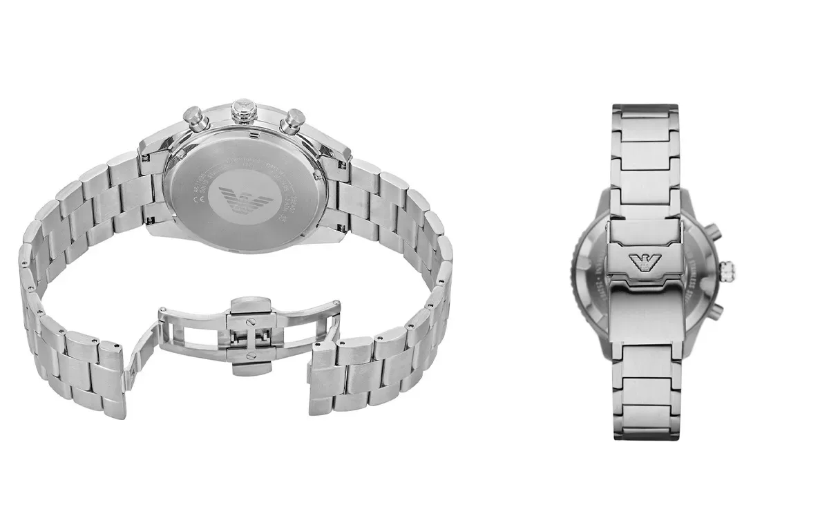 Serial number and authentic code behind the frame are among the tricks of the Emperio Armani Clock Detection