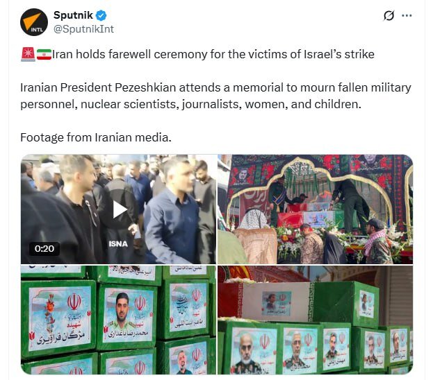 Widespread reflection of the funeral of