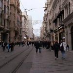 Tourists on Esteghlal Street