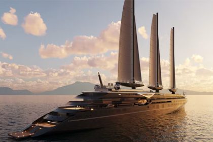 Corinthian ship at the sea