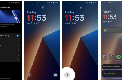 Vanplus phones have Gemini shortcut on the lock screen - Digino