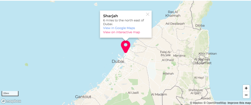 Where is the Sharjah / Sharjah map