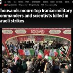 Widespread reflection of the funeral of