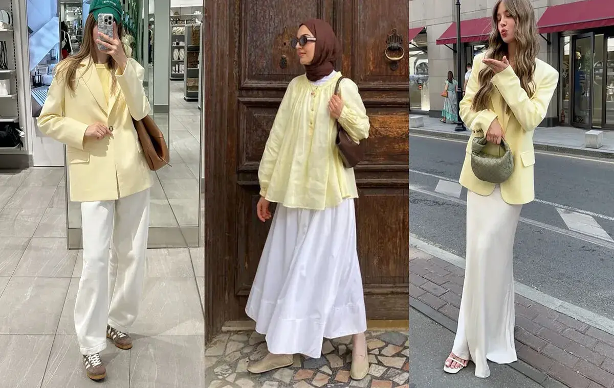 The combination of Korean yellow and white