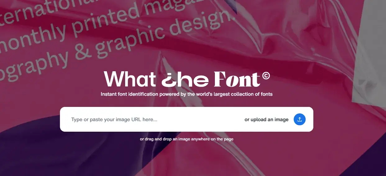 Font detection from the photo