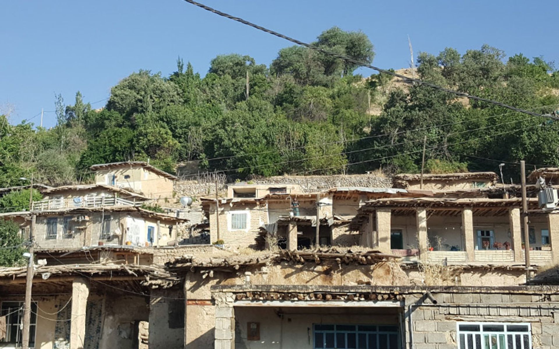 The staircase of the houses of the village of Kerik Yasuj