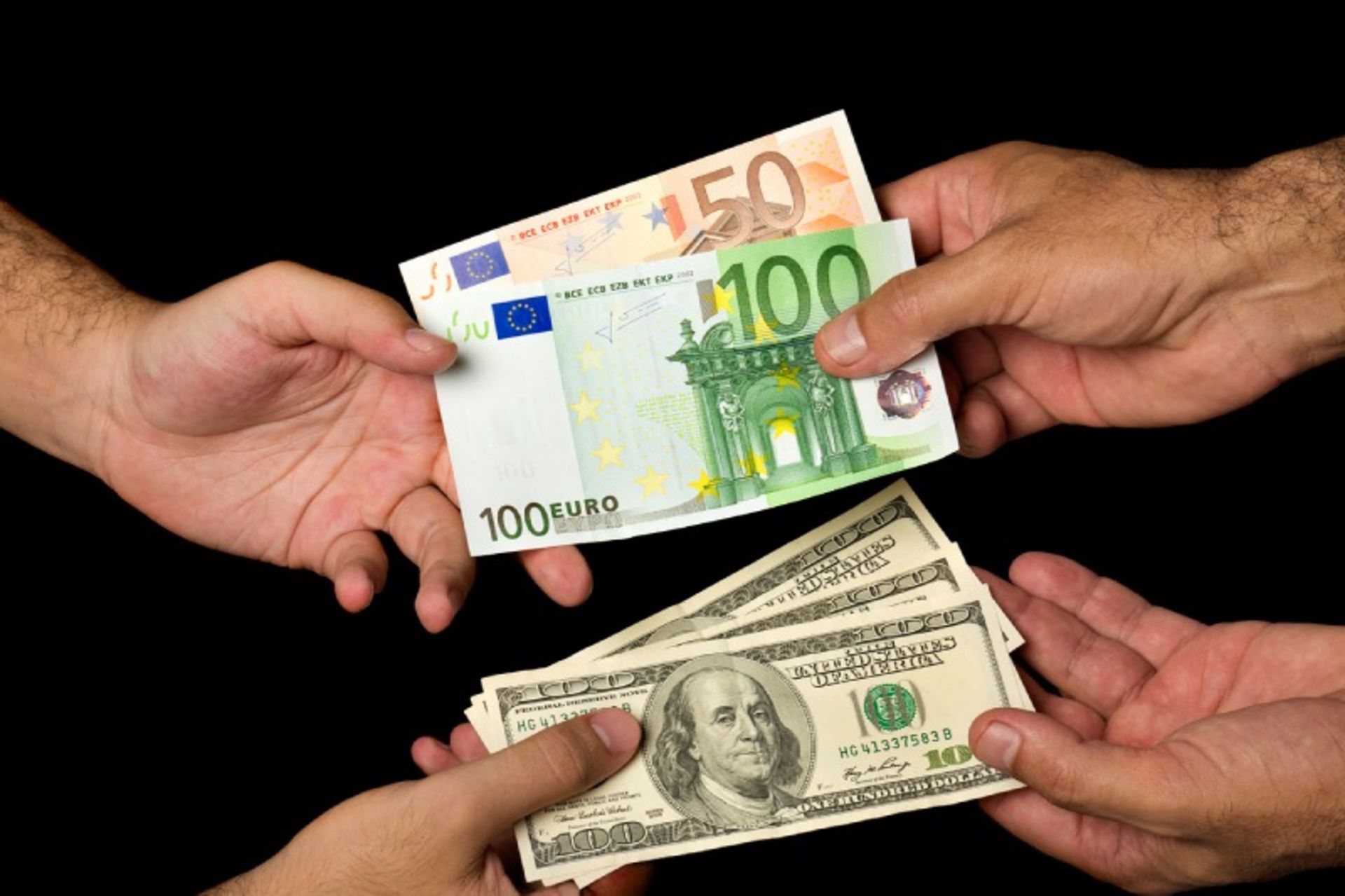 Exchange of foreign currencies