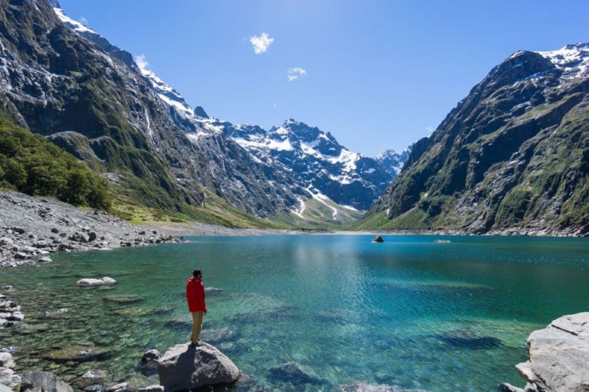 Mountain Lake in New Zealand