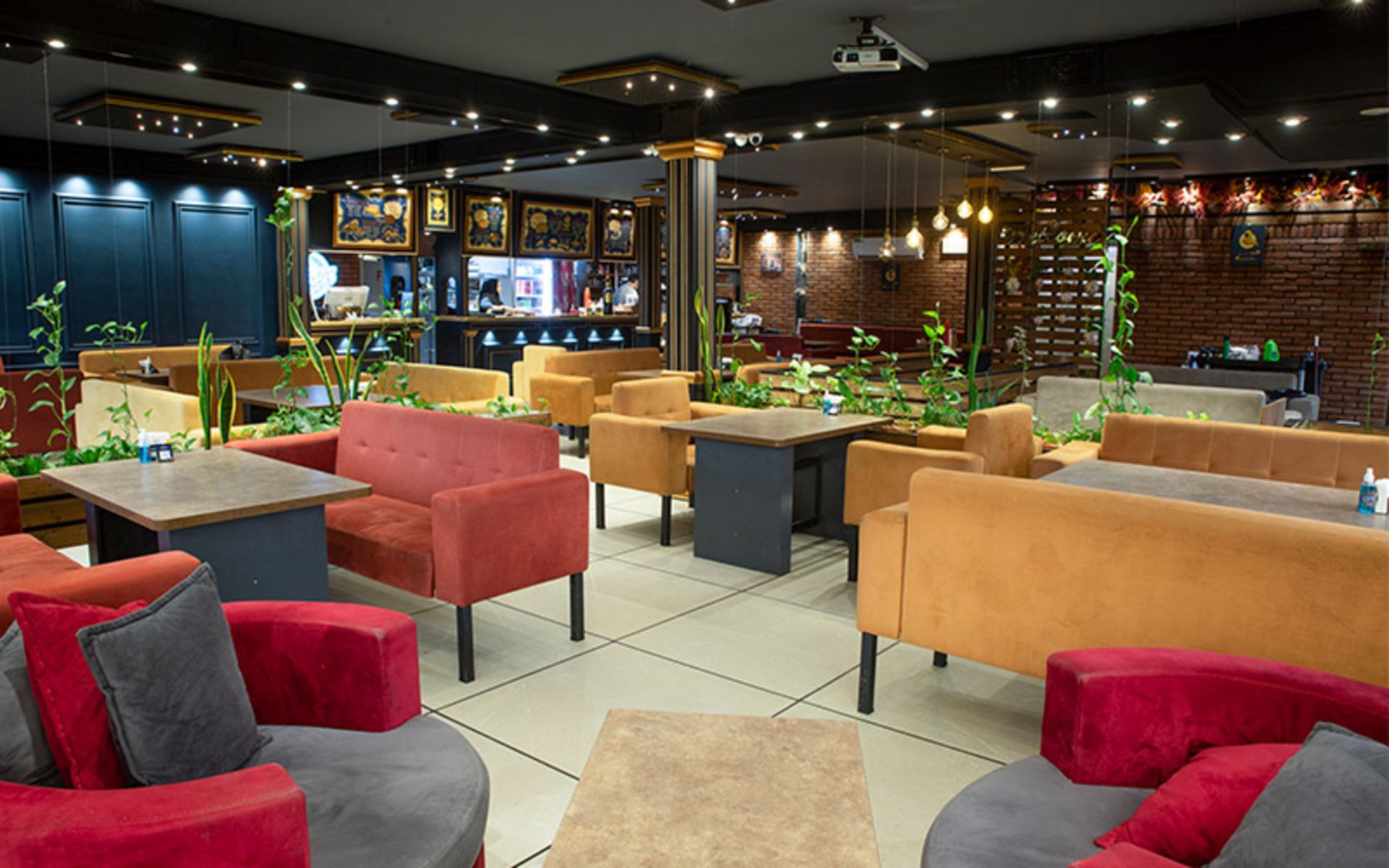 Interior Decoration of the Sina Plus Restaurant Cafe