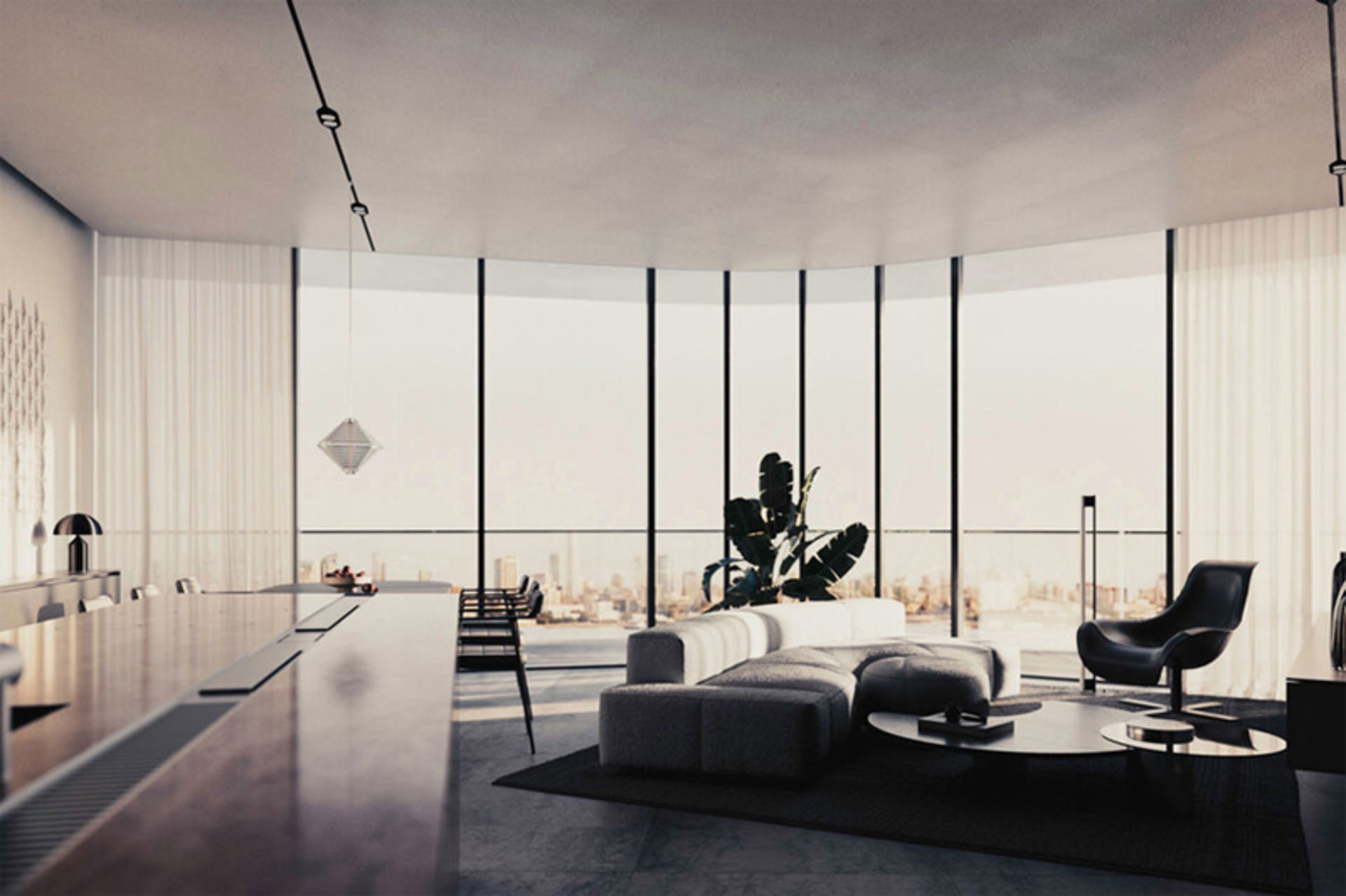 Interior of the apartment on the island of Barbus