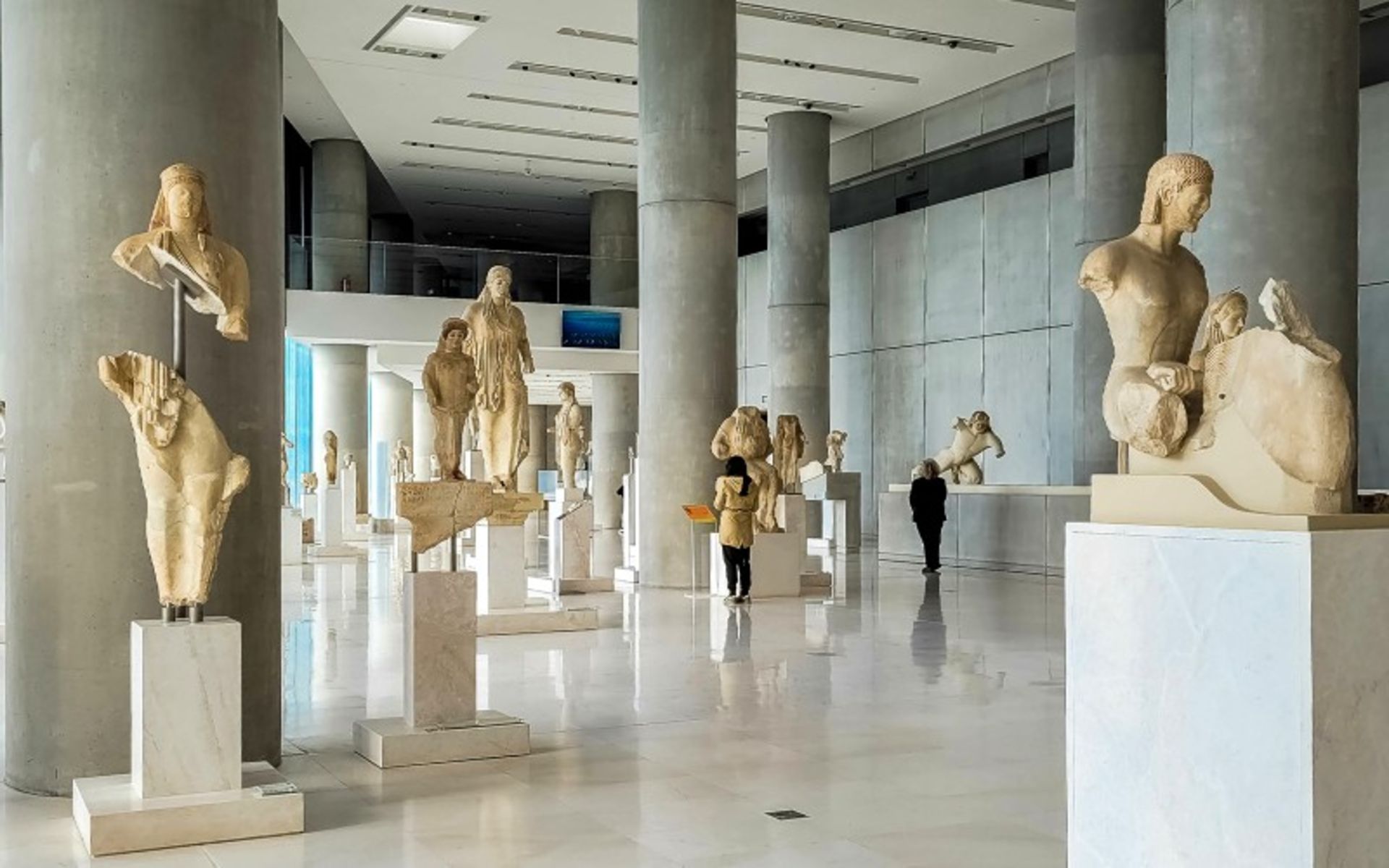 The interior of the Greek Acropolis Museum