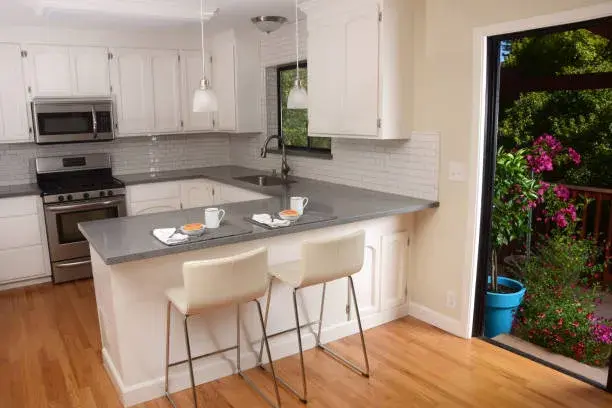 White cabinet for the chef