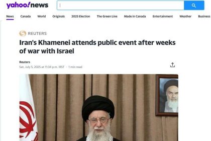 Reflecting the presence of the supreme leader at Ashura Night in the Western media