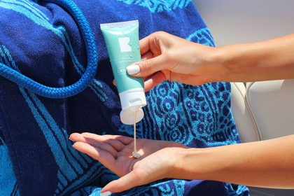 Sunscreen when swimming