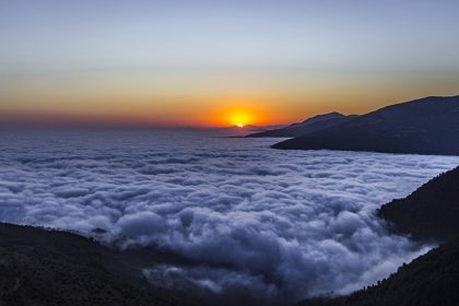 The Sea of ​​Filbend Cloud at sunset