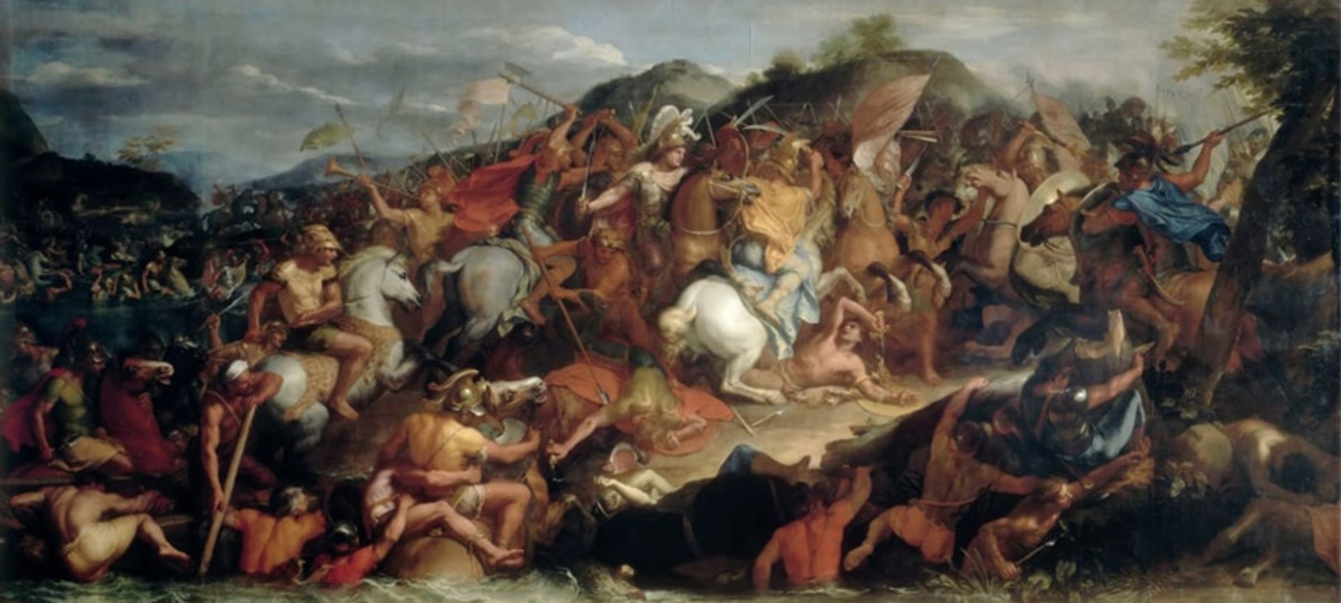 Painting of Granicus Battle between Alexander the Great and Darius III of Achaemenid