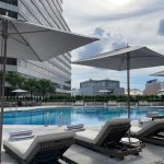 Pool Rest Beds at Hong Kong Regent Hotel