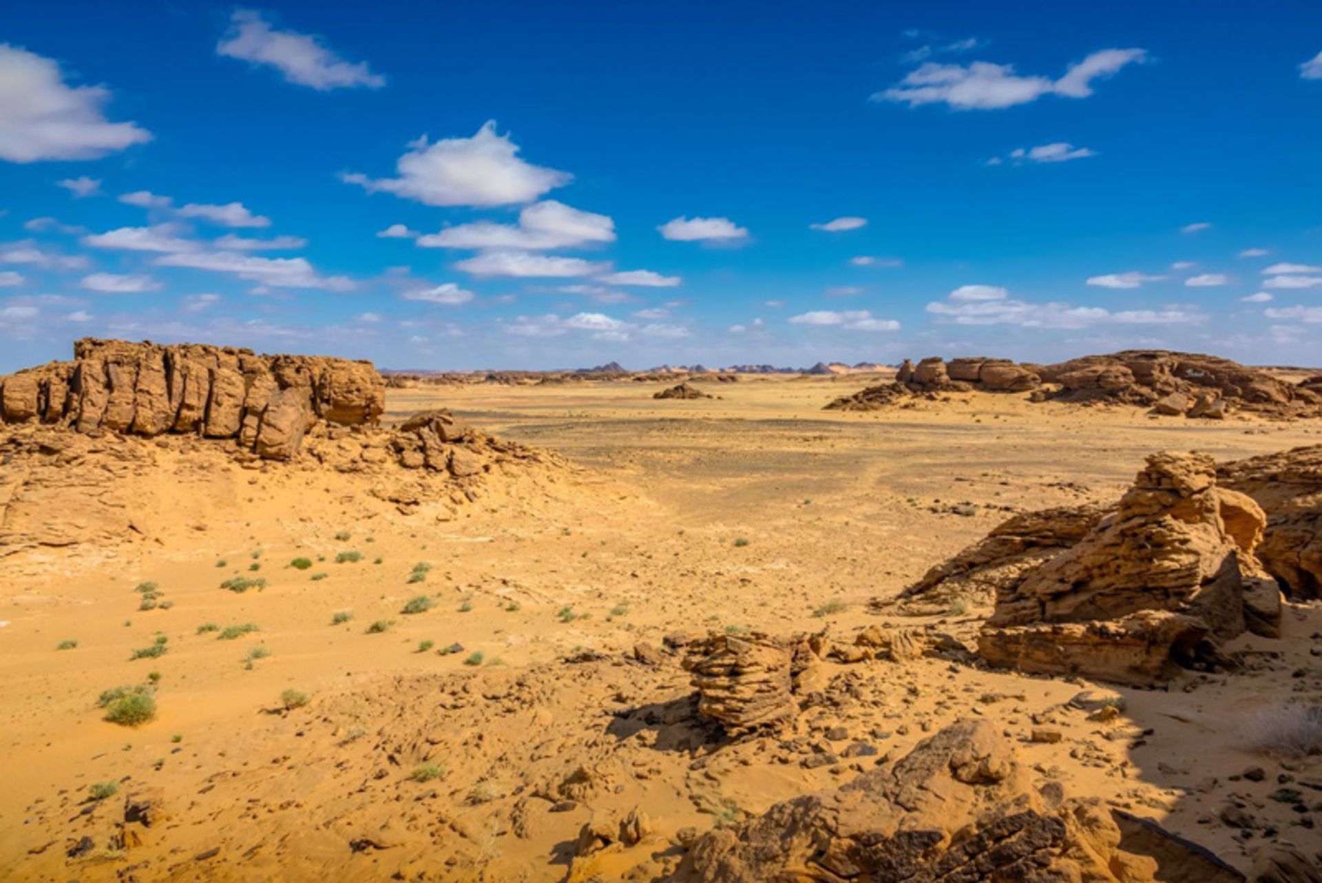 The sandy hills of the North Al -Jawf