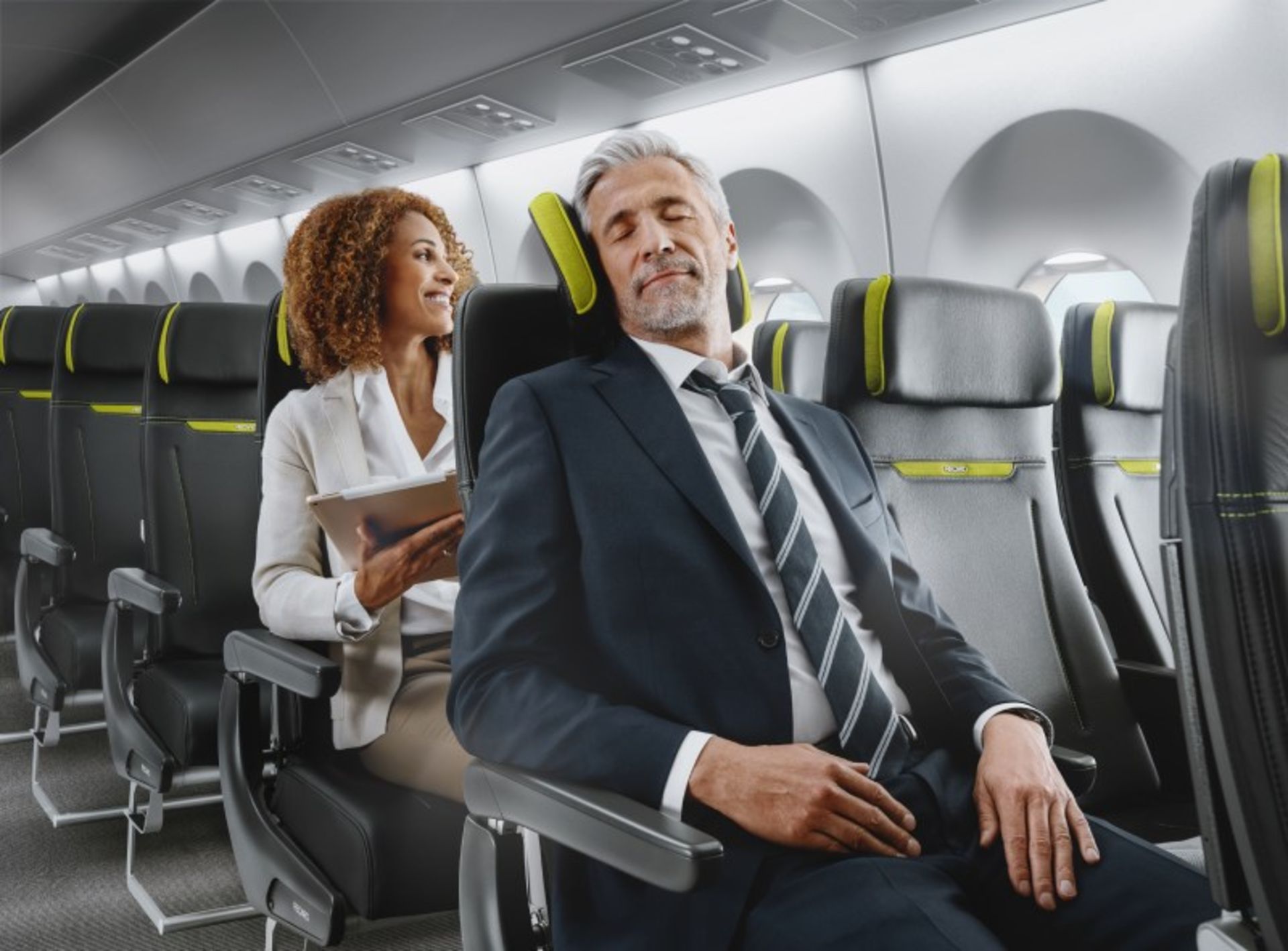 Middle -aged passengers