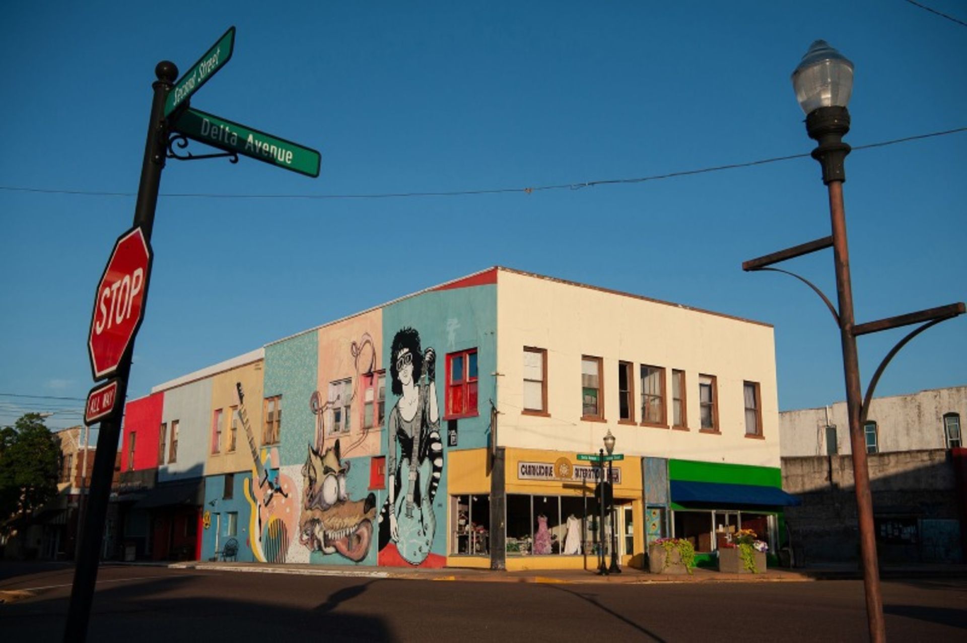The painted building in Clarksdale