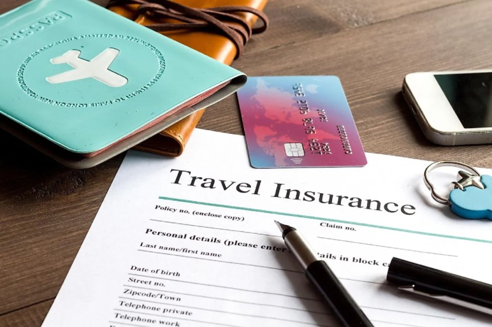 Travel insurance and passport