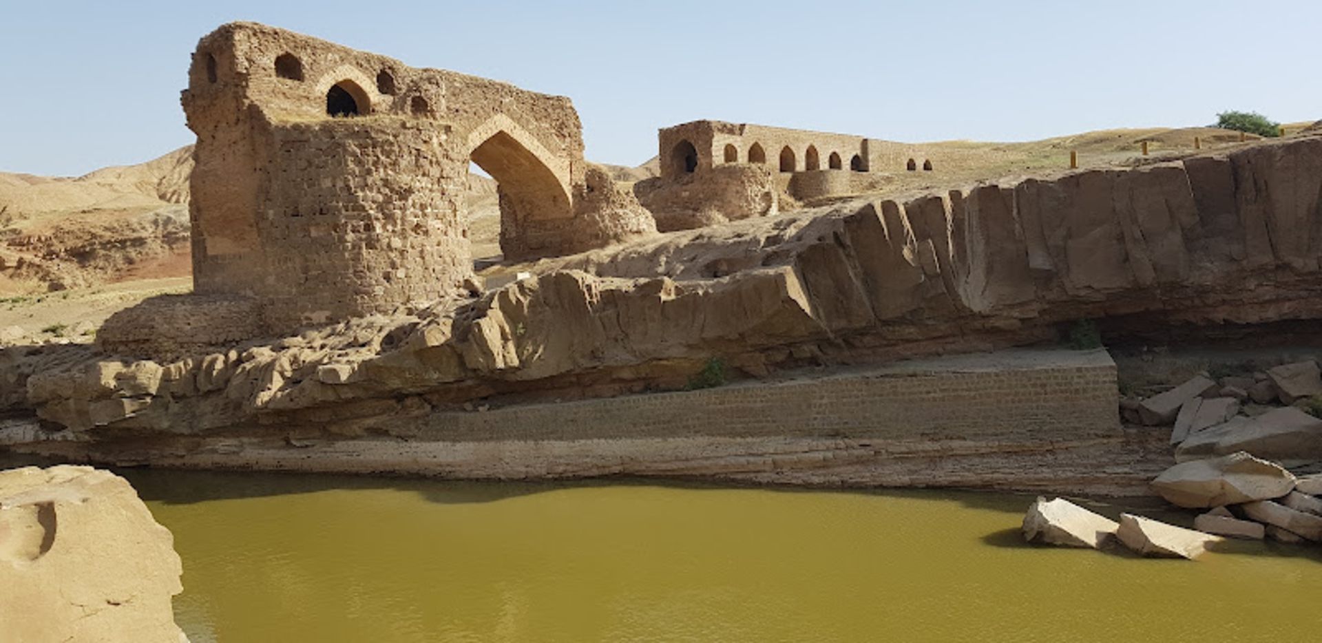 The remains of the bulb bridge 