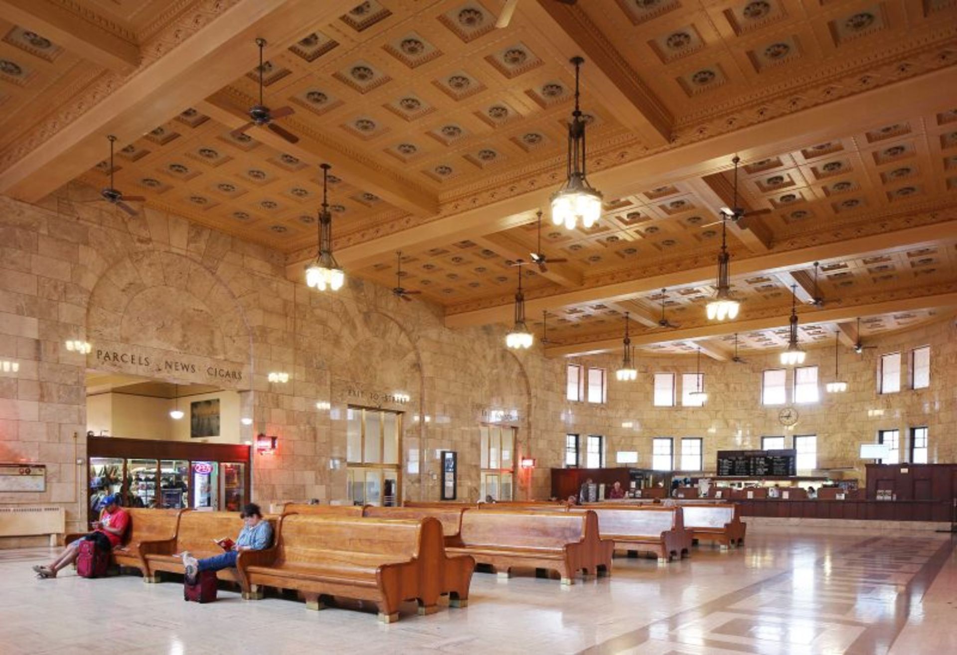Interior architecture at Union Station Portland 
