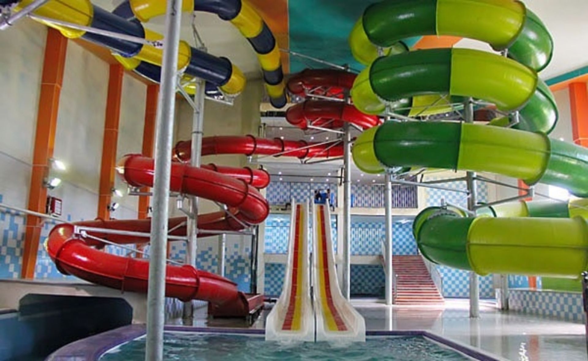 The slides in the Park of the Blue Waves of the Rain