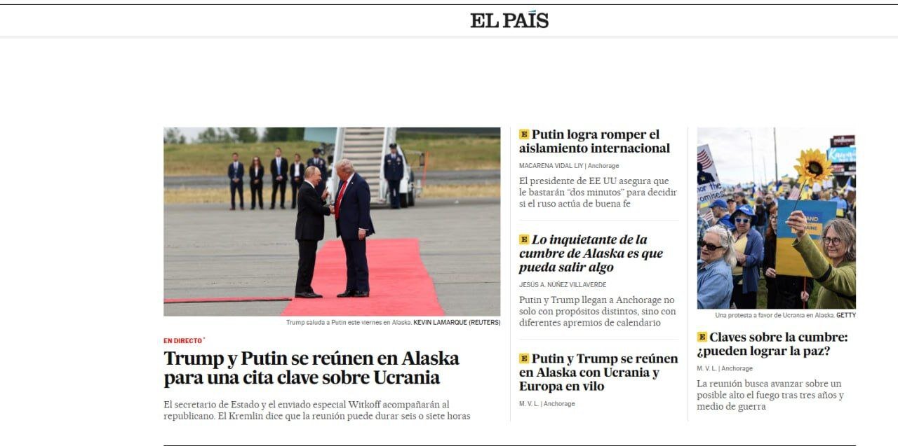Visit Trump and Putin; The first headline of the world media