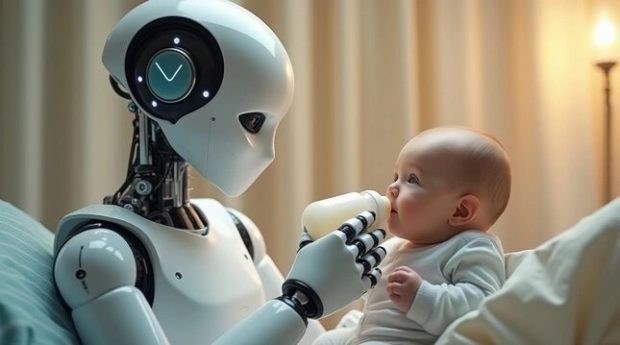 China makes the world's first pregnant robot
