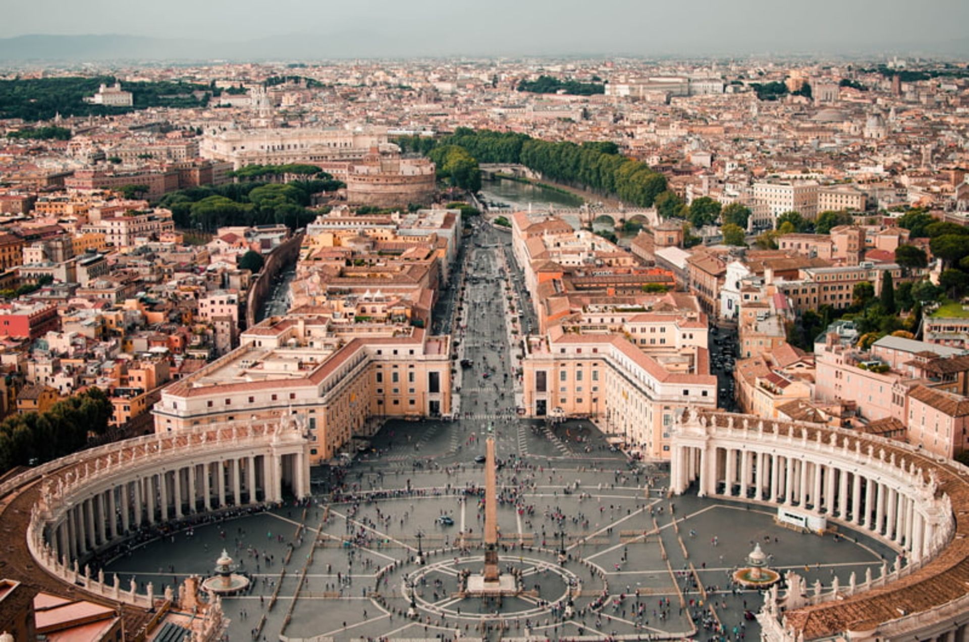 St. Peter Square in the city of Vatican