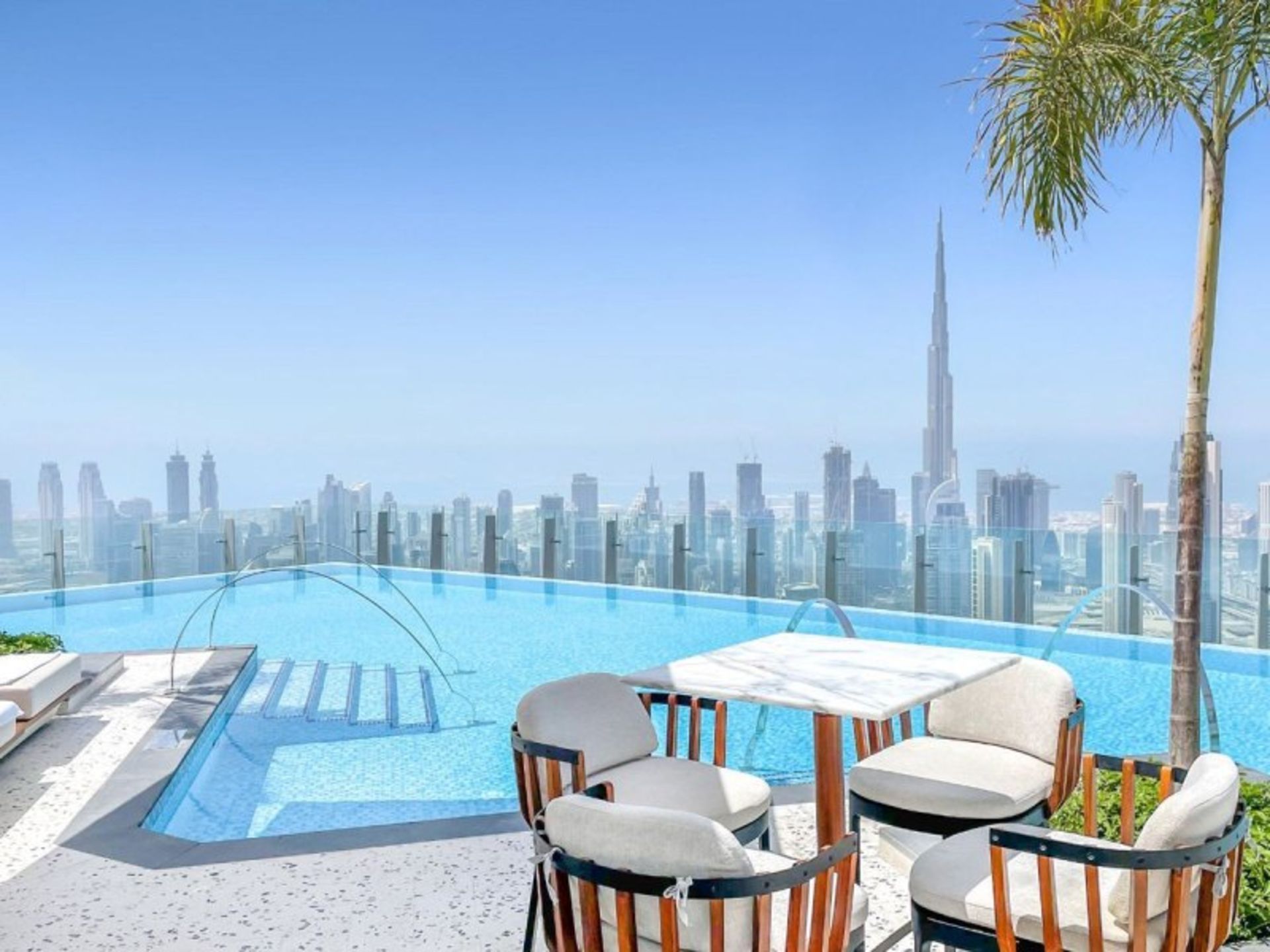Landscape of the Ruf Top Pool Dubai Hotel Dubai