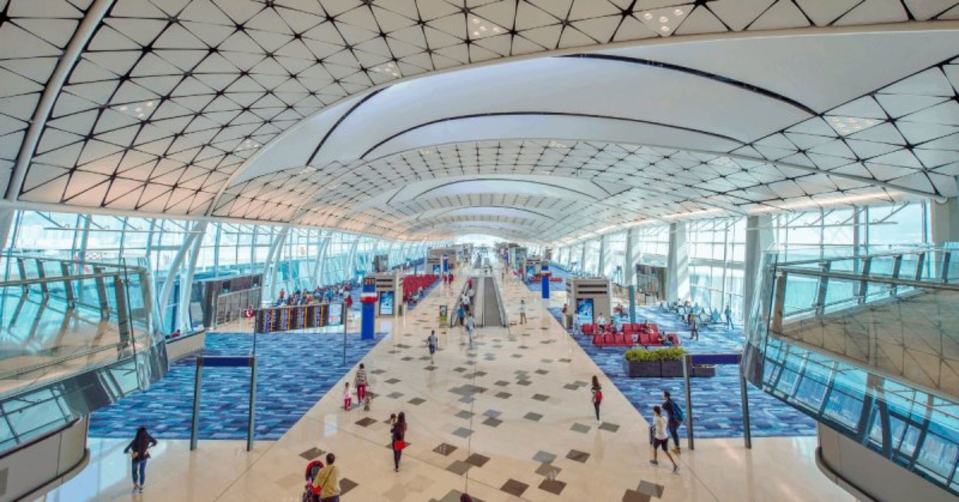Hong Kong International Airport interior 