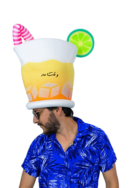 Martini Glass Hat Glass Strange Glass Hat Model