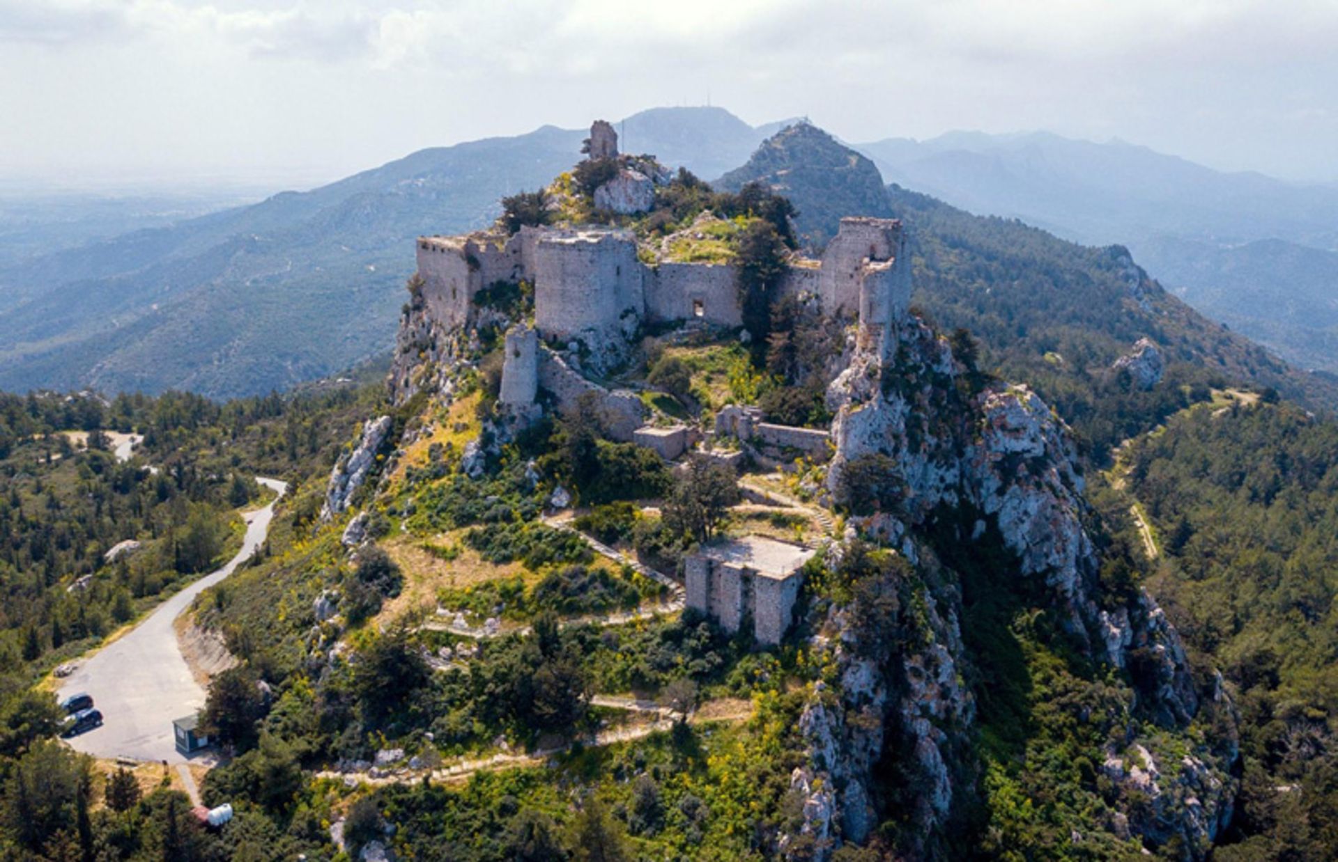 Historic Castle in the Northern Cyprus Heights