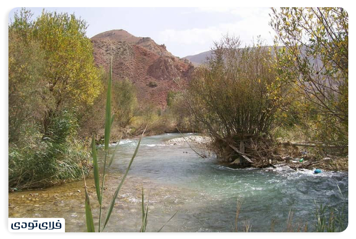 The access route to the village