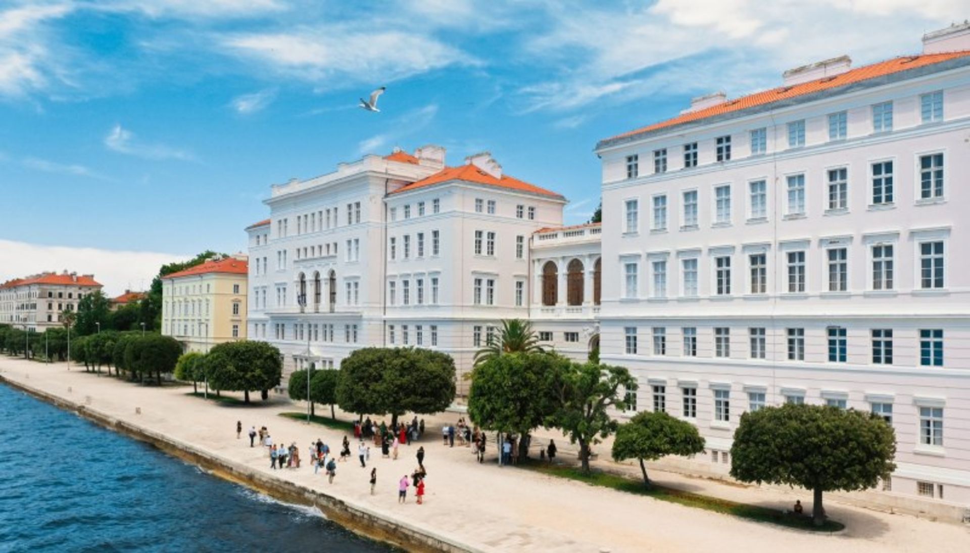 White building of Zadar University