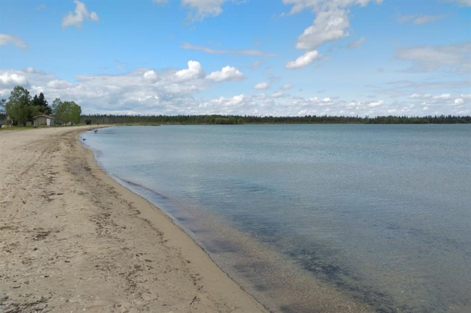 Lake Claire Water Beach in Manitoba