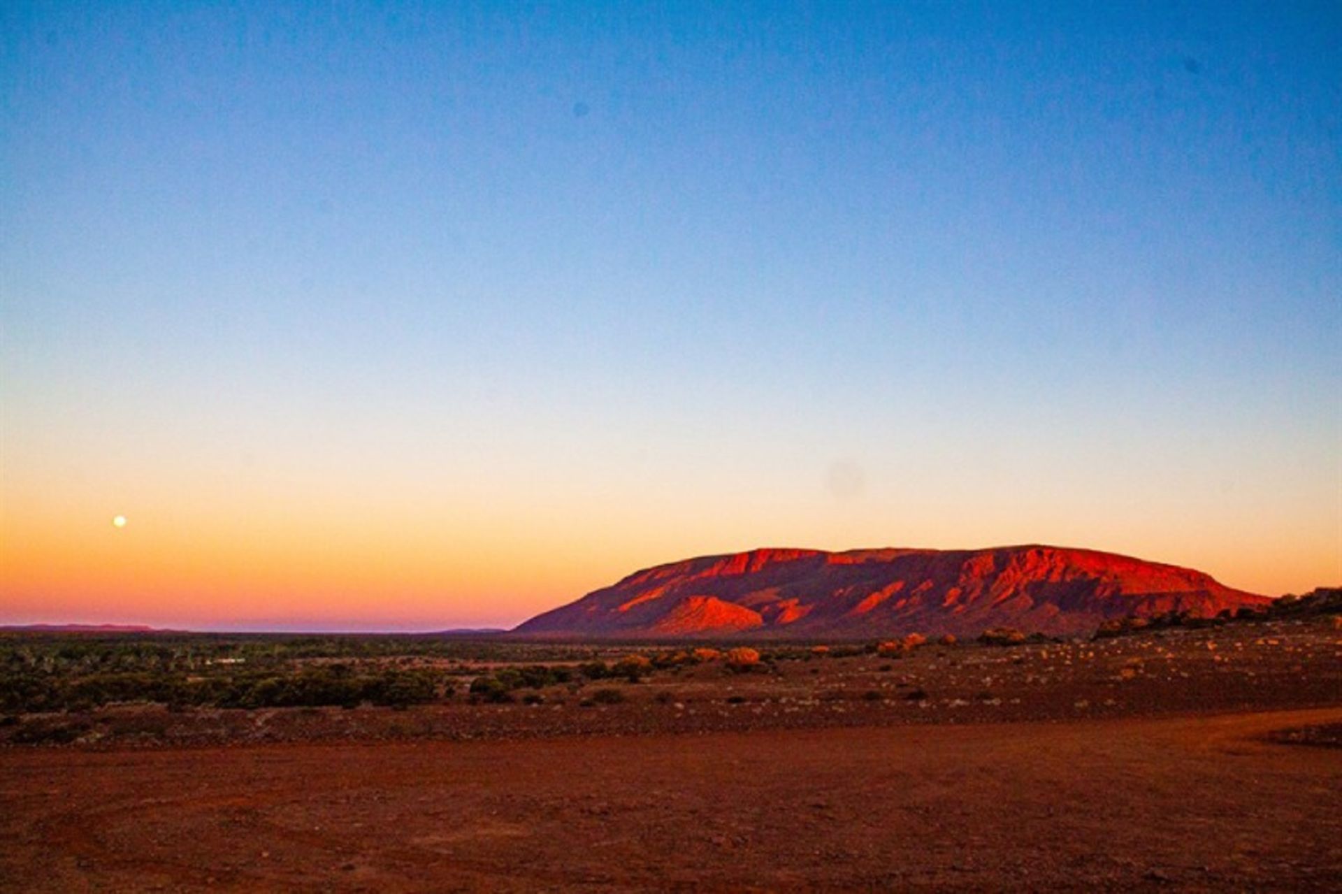 Augustus Mountain at sunset