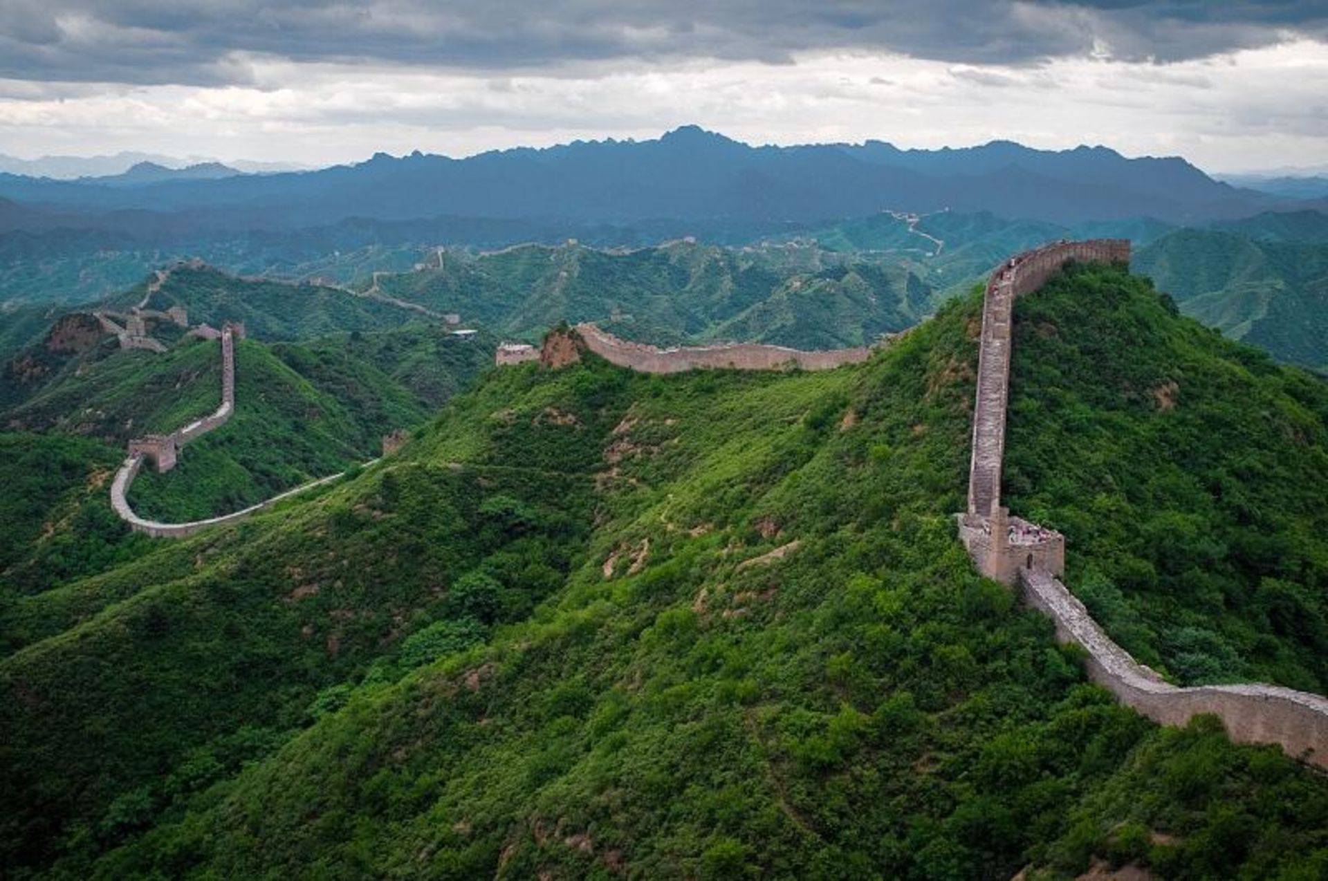 Wall of China and the surrounding vegetation