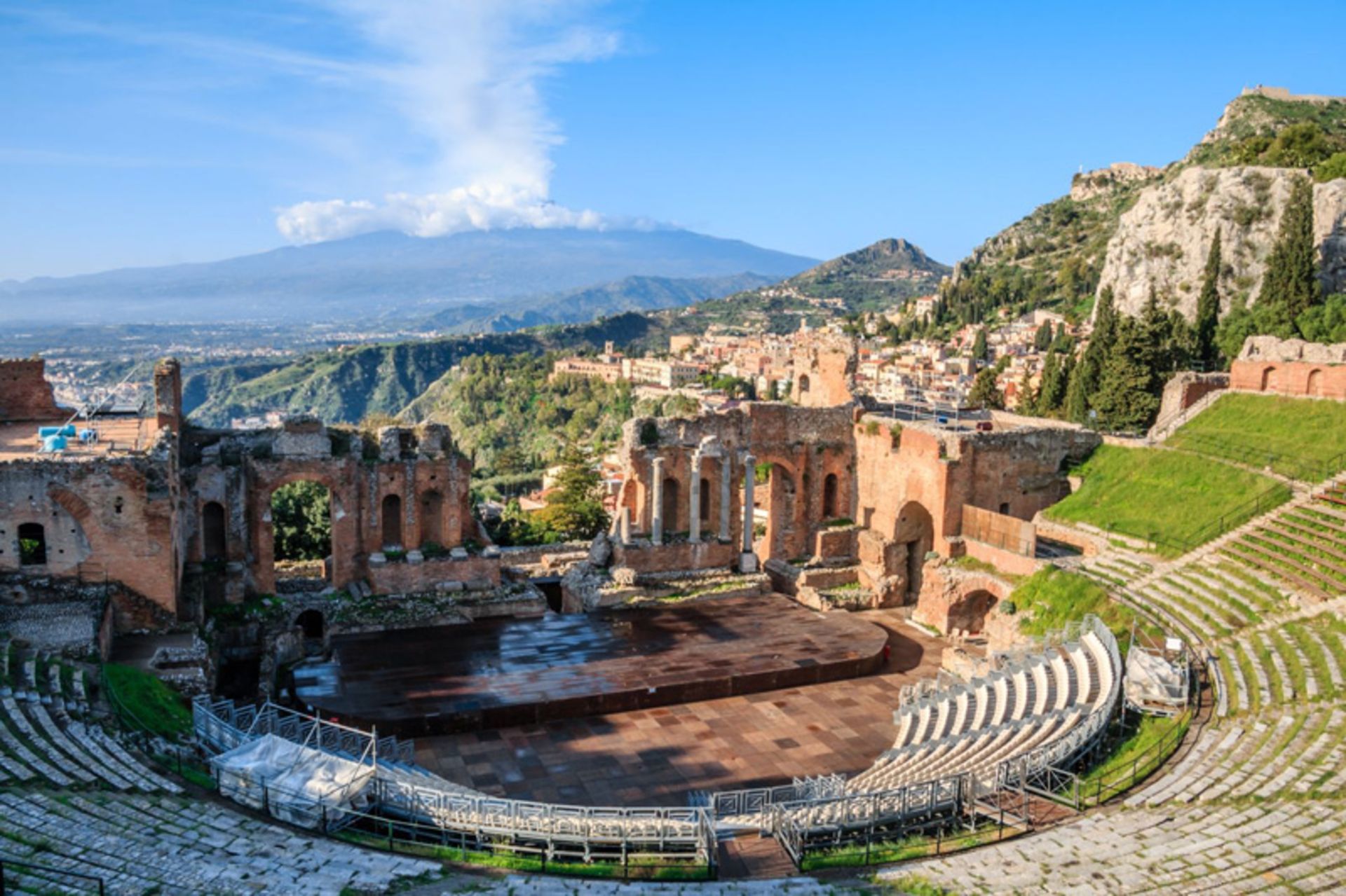 Ancient amphitheater in Sicily