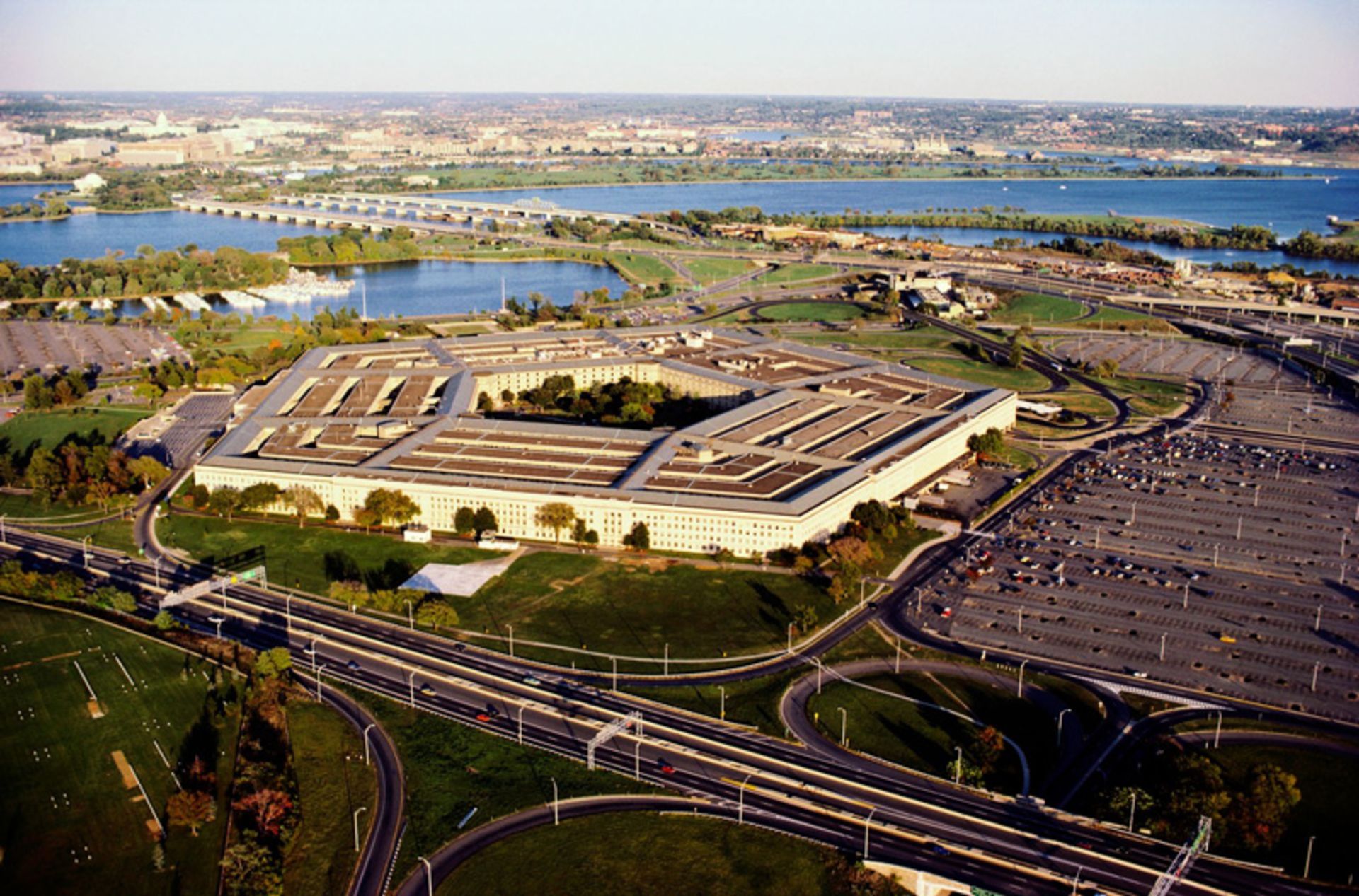 Aerial Photo of Pentagon Building in America