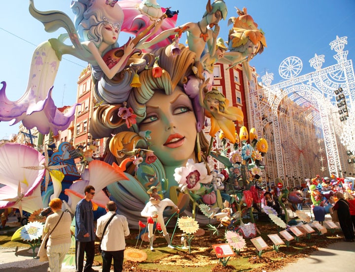 Las Falas, Spain / La Fallas of the best famous festivals in the world
