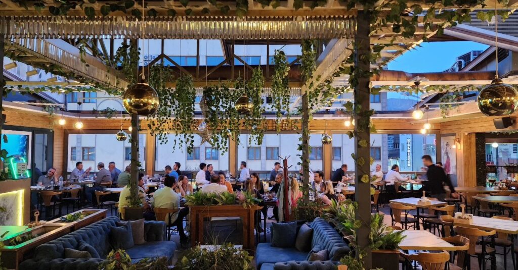 Café and restaurant of nightlife in the Turkish Van