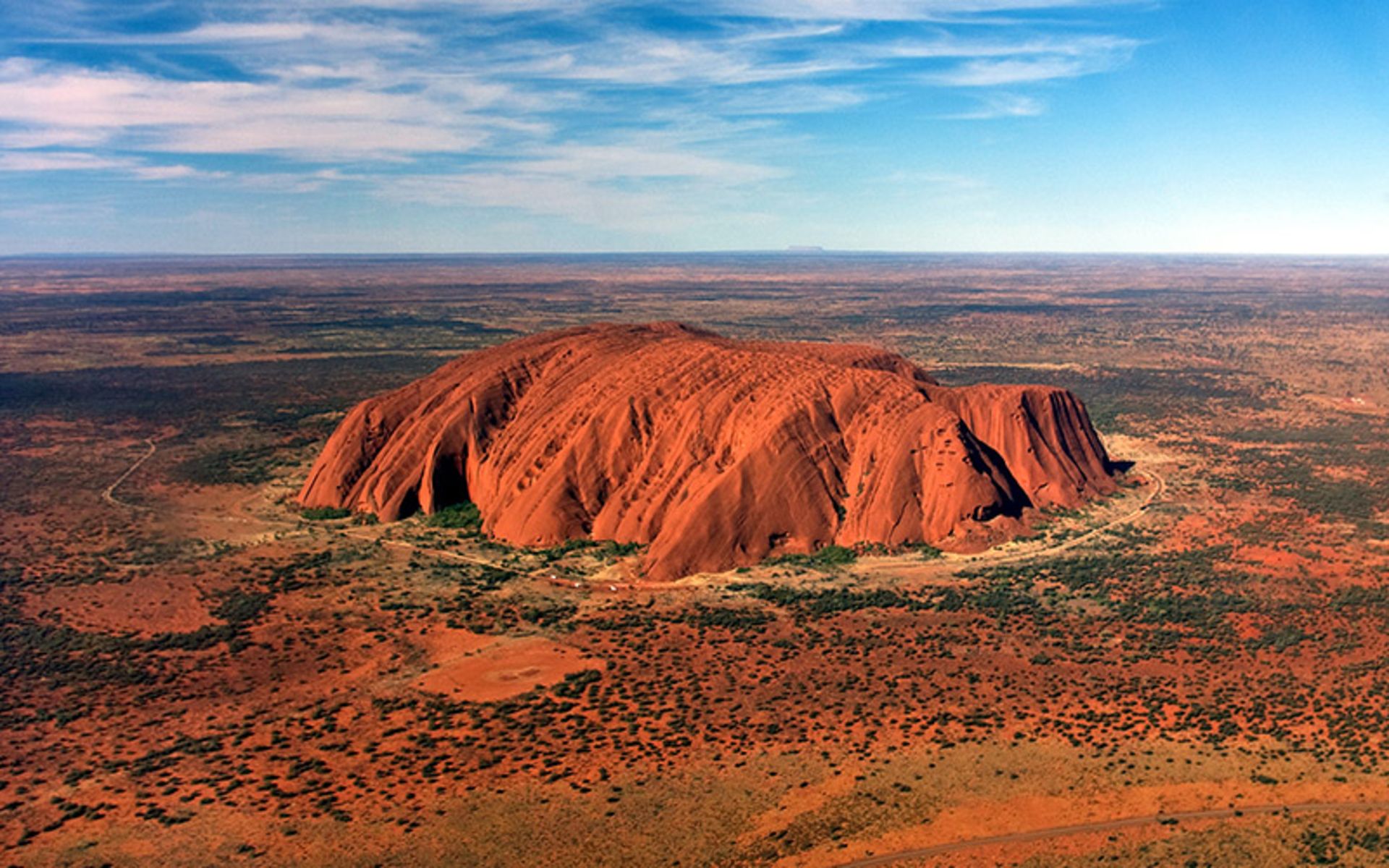 Uluro's red rock in Australia