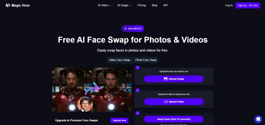 Magic Hour face change site
