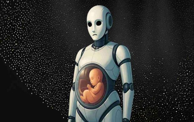 China makes the world's first pregnant robot