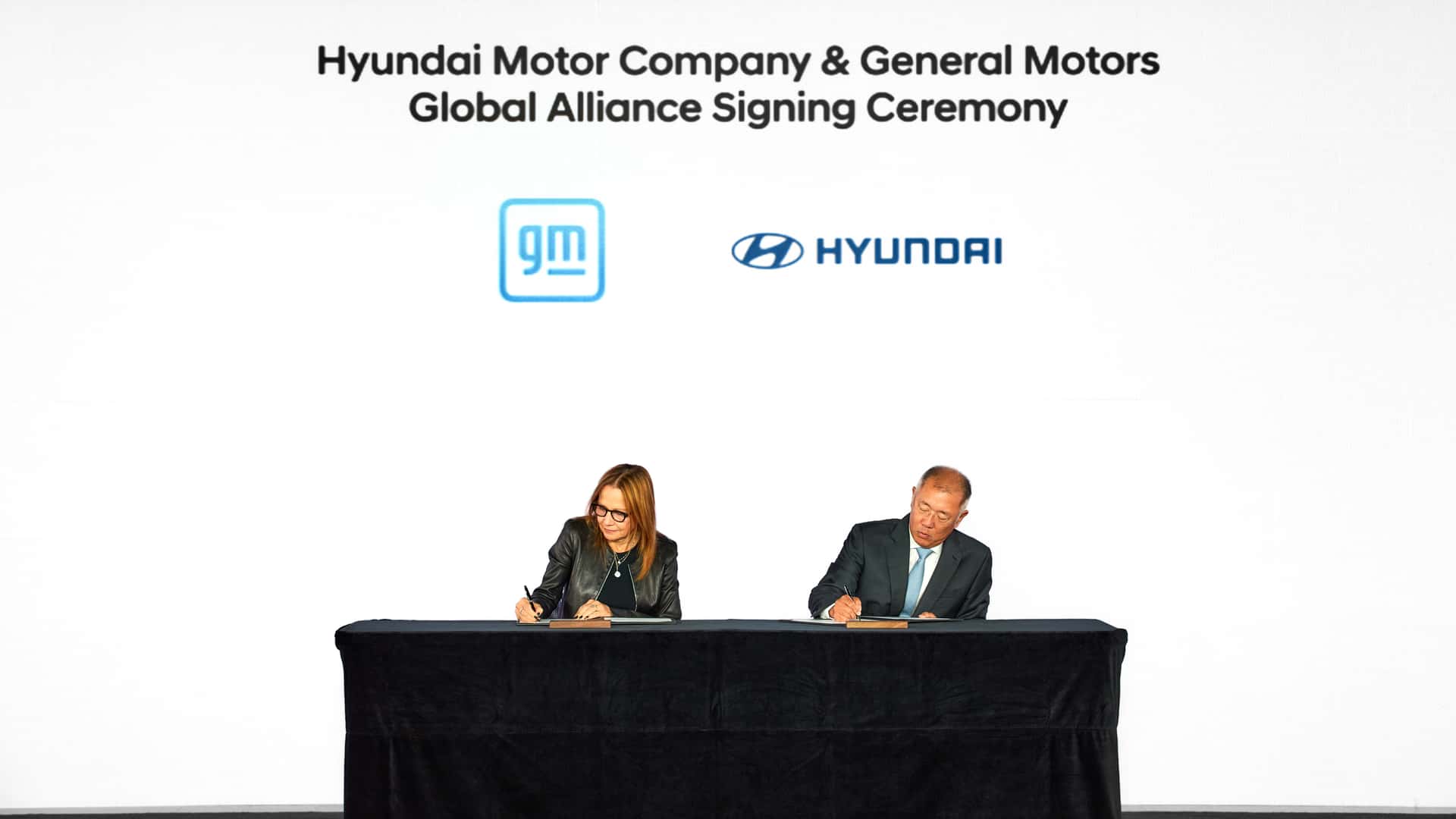 General Motors and Hyundai