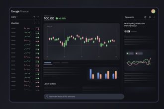 Widespread redesign of Google Finance by focusing on artificial intelligence