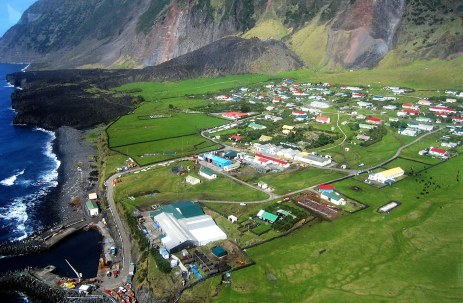 Aerial Photo of Ocean Homes on Terryland Da Kona Island